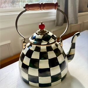 Mackenzie-Childs 
Courtly Check 3-Qt. Tea Kettle